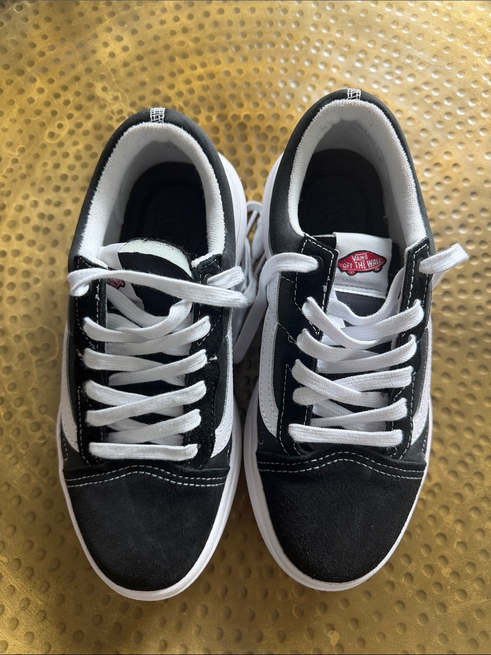 Vans Old Skool Platform Sneaker - Black & White - Picture 5 of 7